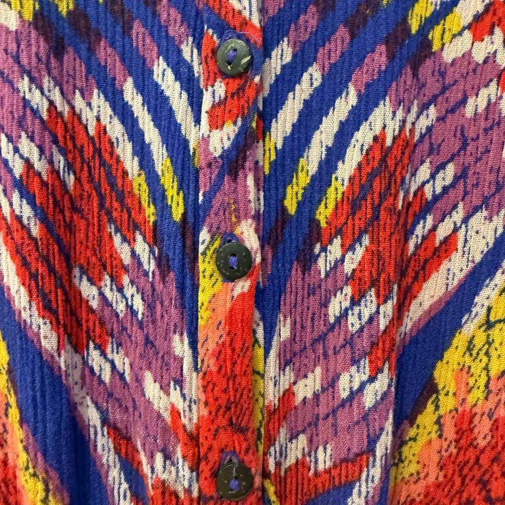 Free People Multicolor Patterned Romper EUC Size Lg , bright and fun! - Picture 10 of 10